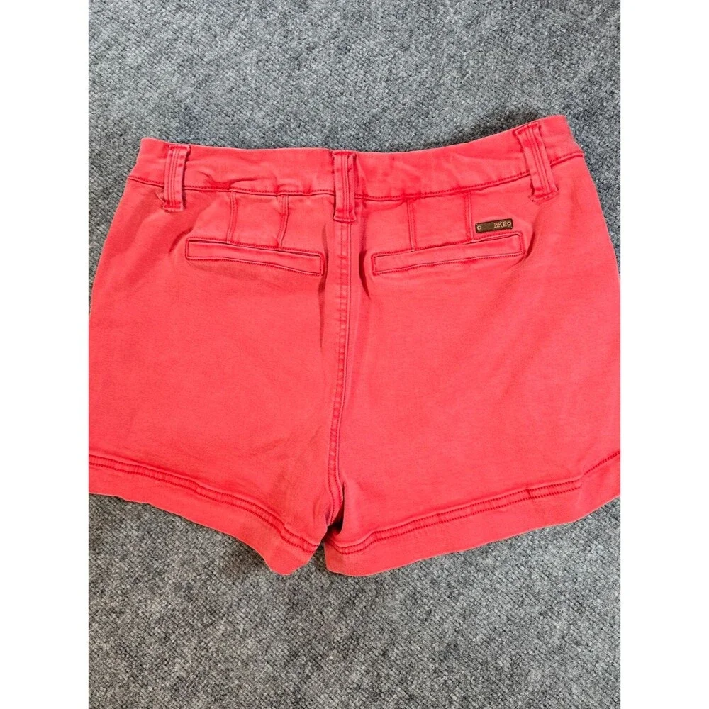 BKE High Waist Denim Shorts Womens 29 Coral Roll Hem Buckle Jean Shorts - Picture 5 of 5
